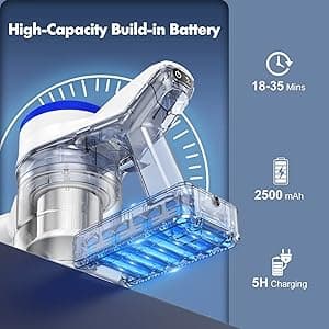 Cordless Vacuum Cleaner for Home, 23KPa Powerful Suction, Anti-Wrap Brush Roll & 5 LED Lights for Dark Corners, 35-Min Runtime, 2.6lb Lightweight Stick Vacuum for Hardwood