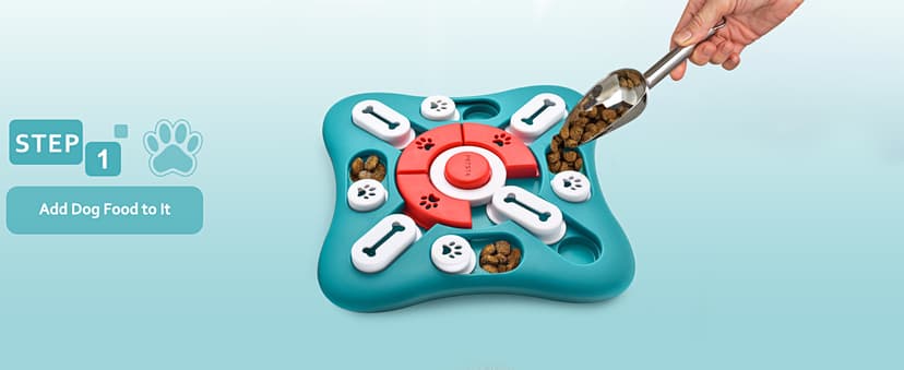 PETSTA Dog Puzzle Toys, Treat Dispensing Dog Enrichment Toys for IQ Training and Brain Stimulation, Interactive Mentally Stimulating Toys as Gifts for Puppies, Cats, Dogs B09XXPCB4T