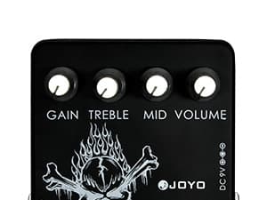 JOYO High Gain Distortion Pedal from AC/DC Crunch to Heavy Metal with Full Range EQ for Electric Guitar Effect - Bypass (JF-04)