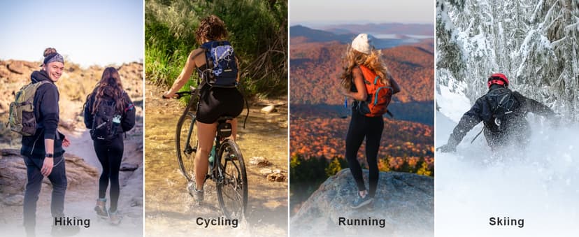 Everfun Hydration Backpack 18L with Water Bladder 2L/3L Hiking Water Backpack Women Men Hydration Pack Insulated Lightweight Day Hydropack with Storage for Hiking, Biking, Running, Festival