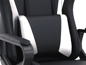 Gaming Chair Office Chair High-Back Ergonomic Video Game Chairs for Kids Teen Adult Height Adjustable Reclining Computer Chair with Lumbar Support Armrest Headrest Game Chair - White