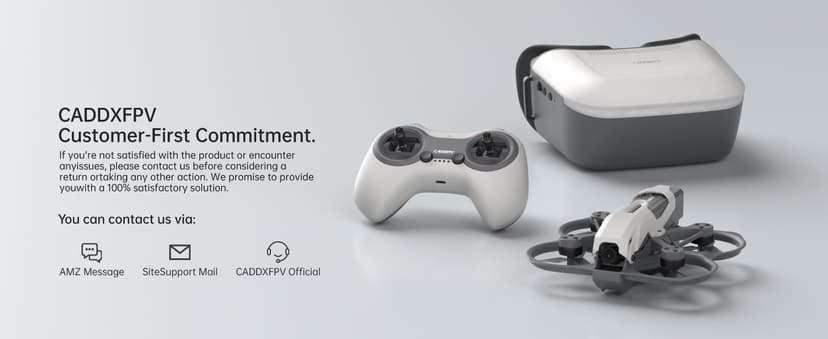 CADDXFPV Protos FPV Drone RTF Kit, Built-in Walksnail 6g VTX, 1080p/60fps HD Digital Video Transmission, 4.5" FPV Goggles Screen, 3-in-1 Charging Hub for 3 Batteries, Supports 3 Flight Modes, Perfect FPV Gift for Beginners & Freestyle Racing