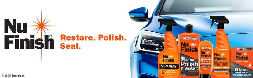 Nu Finish Once a Year Polish and Sealant, Car Polish and Paint Sealant with 3-in-1 Ceramic Technology to Repair, Seal and Repel, 16 fl oz Bottle