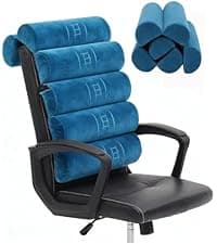 Ergonomic Lumbar Support Pillow for High Back Office Chair - Adjustable 6 Semicircular Back Cushion with Breathable Mesh Cover,Spine Support for Desk/Gaming Chairs, Neck/Upper/Lower Back Pain Relief