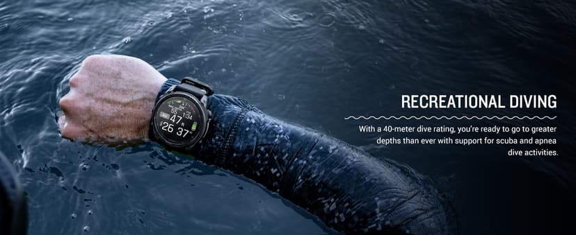 Garmin Tactix 8, 51mm Solar, Elite, Titanium Bezel, Sapphire Lens, Premium Tactical GPS Smartwatch, Includes Applied Ballistics Ultralight Elite Solver, 40M Dive Rating w/Wearable4U PowerBank Bundle