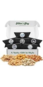 7 Sectional Platter With a Variety of Freshly Roasted Nuts, Beautifully Packaged Gift for Birthday Nuts Gift Basket B0CGVVR2H9