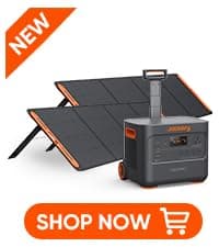 Jackery Solar Generator 2000 v2 with 2x200W Solar Panels, 2042Wh/2200W LiFePo4 Portable Power Station, 20ms UPS Home Backup, USB-C PD 100W Fast Charging for Power Outages, Emergencies, Camping & RVing