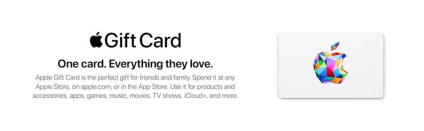 For all things Apple—products, accessories, apps, games, music, movies, TV shows, iCloud+, and more (eGift) Apple Gift Card—Email Delivery B0FQMZRFXQ
