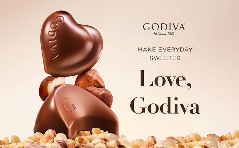 Godiva Chocolatier Thank You Ribbon 36-Piece Assorted Chocolate Gift Box – Gourmet Chocolate Candy Variety Pack – Dark Caramel, Milk Chocolate, Nuts– Gift Basket Father’s Day, Birthday and Anniversary