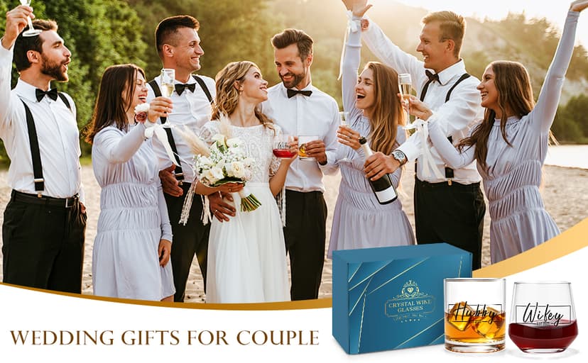 Wedding Gifts for Couples Mr and Mrs Gifts Wedding Gifts for Newlyweds Bridal Shower Gifts for Bride and Groom Just Married Gifts Hubby and Wifey Gifts Newly Wed Gifts for Couple Gifts for Him and Her