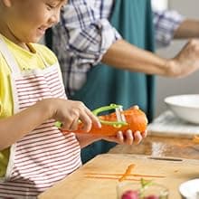 14PC Montessori Toy Safe Kitchen Knife Set for Toddler, Kids Knife Set for Real Cooking with Cutting Board, Gift for 3-12 Year Old Girl Boy Bithday Chistmas, Little Chef Cooking Tool for Kid Age 3-12