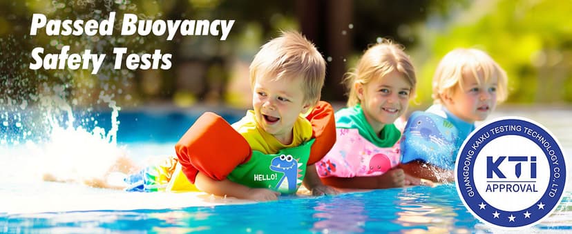 HeySplash Swim Vest for Kids, Toddler Pool Floaties, Children Swimming Vest with Adjustable Strap, Swim Jacket Water Wing Arm Float, Puddle Sea Beach Boat Jumper Boy Girl Baby