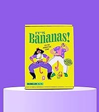 It's Bananas! The Monkey Tail Game - Funny, Fun Party & Family Board Game for Kids, Stocking Stuffer, Christmas, Thanksgiving, White Elephant, Girls Night, Birthday Gift, Gag, Novelty