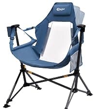 Portal Camping Chair with Lumbar Support for Adults Folding Portable High Back Oversized, 400LBS