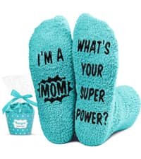 HAPPYPOP Gift Idea for Him - Gifts for New Dad Son Brother, Funny Men Socks Fathers Day