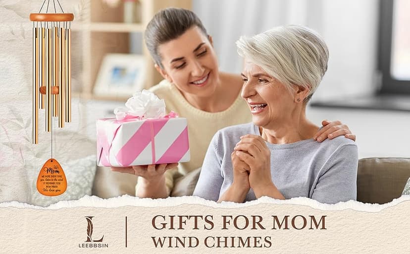 Gifts for Mom, Moms Wind Chimes, Mother's Day Best Gift for Mom, Mother Birthday Gift from Daughter Son, Love Reminder Gifts for Birthday Thanksgiving Christmas