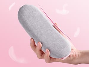 FSA HSA Eligible Portable Heating Pad for Cramps, Upgrade Cordless Electric Period Fast Heating Pad for Back Pain Relief Menstrual Belt 6 Heat 6 Massage Modes Gifts for Women Girls Her Girlfriend Pink