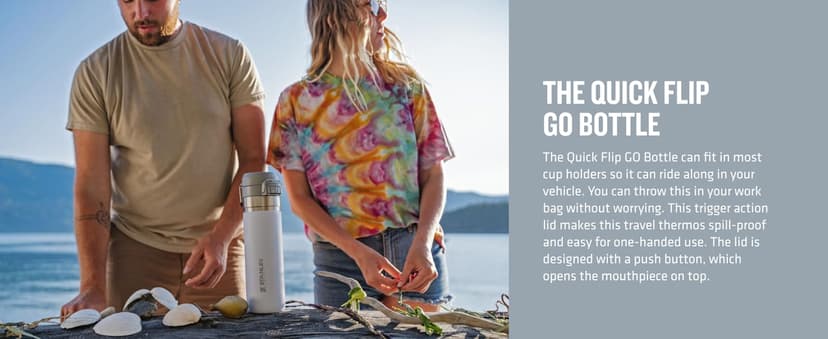 Stanley IceFlow Stainless Steel Tumbler with Straw - Vacuum Insulated Water Bottle for Home, Office or Car Reusable Cup with Straw Leak Resistant Flip Cold for 12 Hrs or Iced for 2 Days (Rose Quartz)