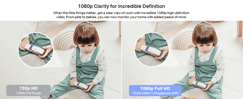 TP-Link Tapo 1080P Indoor Security Camera for Baby Monitor, Dog Camera w/Motion Detection, 2-Way Audio Siren, Night Vision, Cloud & SD Card Storage, Works w/Alexa & Google Home (Tapo C100)