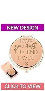 Best Friend Birthday Gifts for Friend | Sentimental Friend Gift Ideas for Women | Friendship Gifts for BFF, Bestfriend, Besties, Long Distance, Christmas | I Love You Friend | Rose Gold Compact Mirror