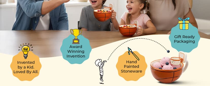 MAX'IS Creations The Mug with a Hoop Basketball Mugs Novelty Coffee Mugs Hot Chocolate Mug Coach Sports Basketball Gifts for Boys 8-12 Accessories Stuff, Funny Christmas Gifts for Kids Family, 16oz