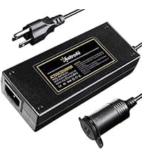 AstroAI 4-in-1 Car Vacuum Cleaner and Tire Inflator Portable with Accessories Air Compressor Digital Dual Values Display, 150 PSI Car Tires Air Pump with LED Light, 12V DC, 16.4FT Cord for Auto