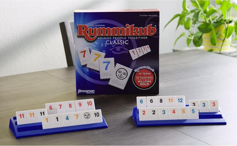 Pressman Rummikub - The Original Rummy Tile Game | Exciting Family Game of Strategy and Luck | Promotes STEM Skills | For Kids, Teens, Adults | 2-4 Players, Ages 8+
