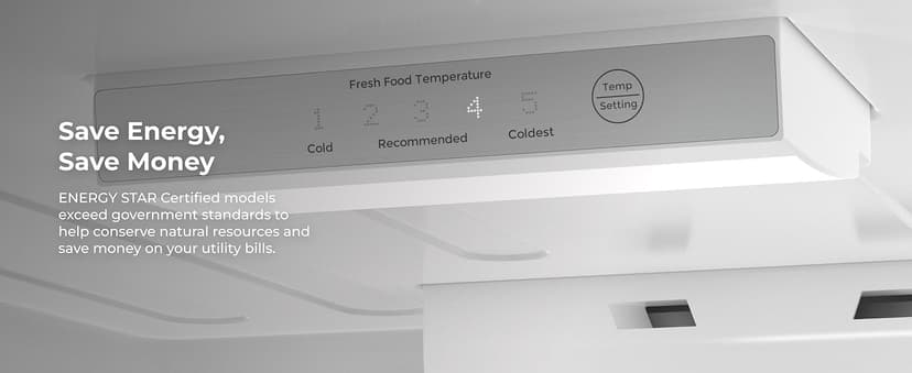 Kenmore 30" Top Mount Refrigerator with Freezer - Adjustable Shelving, Humidity-Controlled Crispers, LED Lighting, ENERGY STAR Certified, Garage Ready, 20.2 cu. ft. Capacity - White