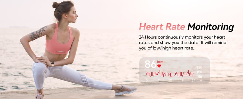 Fitpolo Fitpolo Smart Watches for Women Android iPhone, 1.8'' Women Smartwatch with Alexa Built-in, Bluetooth Calls, IP68 Waterproof, 7 Days Battery, Heart Rate/Sleep/SpO2 Monitor, 110 Sports Mode