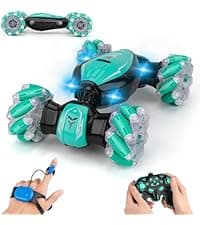 PREPOP Gesture Sensing RC Stunt Car, Birthday for Age 6 7 8-12 13+ Year Old Boys - Cool Toys for Kids, Hand Controlled Remote Control Twist Vehicle with Lights & Music, 4WD Rotating