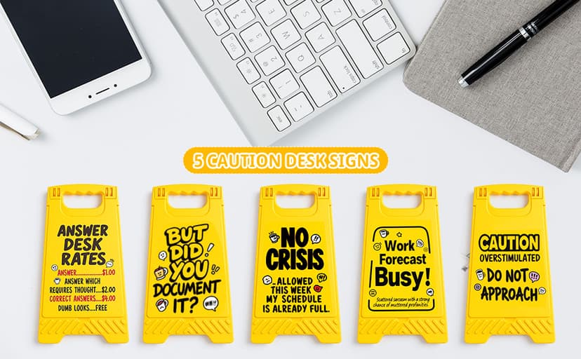 White Elephant Gifts for Adults, Employee Appreciation Gifts, Fun Cubicle Decor Gag Gifts for Men, Team Work Desk Signs Office Desk Decor - Funny Boss Coworker Bosses Day Gifts for Women B0FKYVFCDR