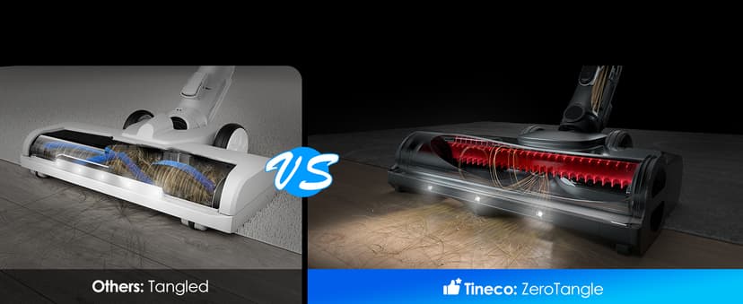 Tineco Pure ONE S30 Cordless Vacuum Cleaner, 150AW Powerful Suction, Zero Tangle Brush, Up to 65min Runtime, 6-Stage HEPA Filtration, PureCyclone Technology Stick Vacuum with Wall Mount Dock