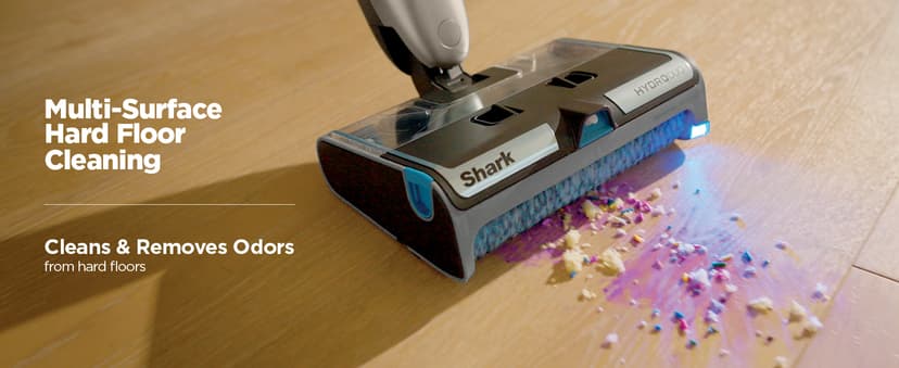 Shark HydroDuo with Dirt-Reveal Technology, Cordless, Everyday Hard Floor Cleaning System, Wet & Dry Debris Pickup, Mops & Scrubs All at Once, Hardwood, Tile, Laminate & Stone, Stone Metallic, WW201