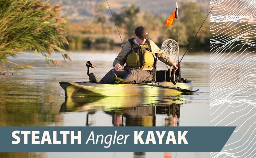 Lifetime Stealth Angler Kayak, Sit-On-Top Fishing Kayak, 11’