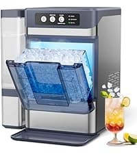 Commercial Ice Maker, 760 LBS/24h with 560 LBS Storage Bin, 156 Ice Cubes Ready in 5-15 min, Self Cleaning Stainless Steel Industrial Ice Machine for Bar Restaurant Cafe