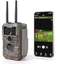 GardePro E6 WiFi Trail Camera (Non-Cellular), Stable WiFi with External Antenna, On-Site App Viewing, 64MP 1296P HD, No-Glow Night Vision, Motion Activated Waterproof Game Camera