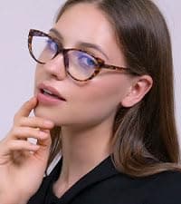 ANDWOOD Blue Light Blocking Glasses Women Men Computer Small Face Clear Bluelight Blocker Eyeglasses Frame