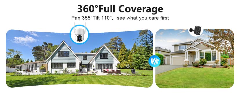 2K Security Camera System, 5GHz&2.4GHz WiFi Solar Wireless Cameras for Home Security, Wire-free Installation, AI Detection, Two-way Audio, Mobile alerts, SD/Cloud Storage, Color Night Vision, 4 Packs