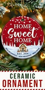 ZAGKOO Neighbor Christmas Ornaments 2025 - Best Christmas Neighbors Gift Ideas, Great Gifts for Next Door Neighbor - Friendship Gifts for Neighbors, Women, Men - Ceramic Keepsake 2025