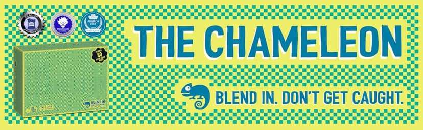 The Chameleon: Award-Winning Bluffing Board Game for Family, Adults & Friends | Includes 80 Extra Secret Words | Who is The Imposter?
