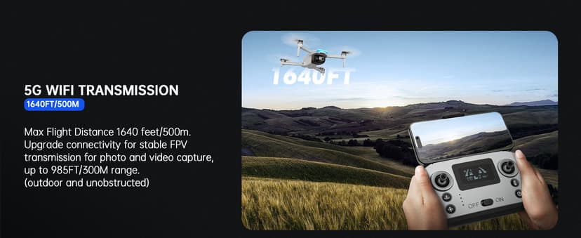 Drones with Camera for Adults 4K, Foldable Beginner Drone with Brushless Motor, Auto Follow, Tap Fly, Circle Fly, One Key Start, Under 249g