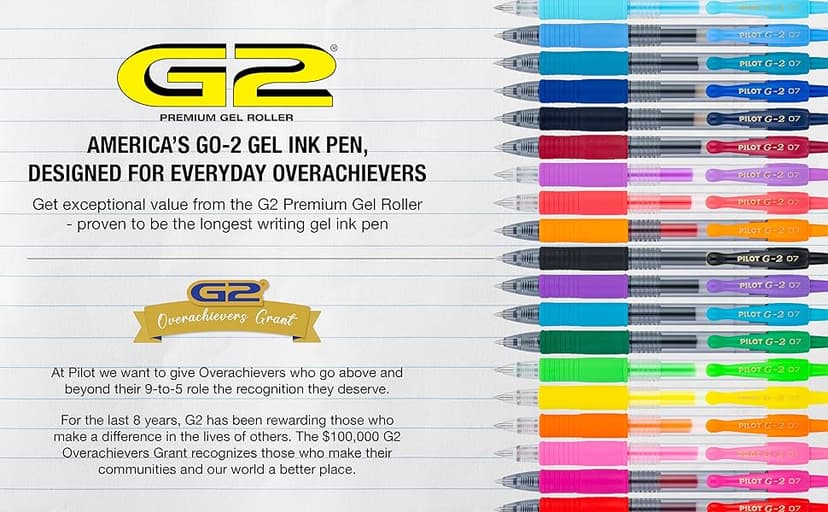 Pilot, G2 Limited Premium Gel Roller Pen, Fine Point 0.7 mm, Matte Black Barrel, Black Ink