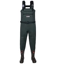 HISEA Hunting Waders for Men with 600G Insulated Boots, 4.5mm Neoprene Waterproof, Bootfoot Chest Wader Fishing Duck Hunting