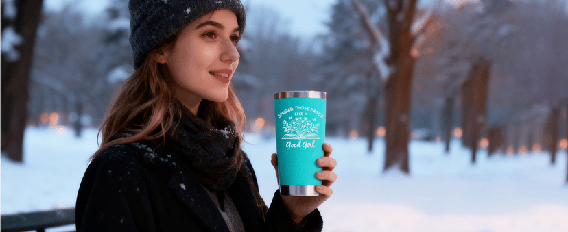 Book Lovers Gifts for Women - 20oz Stainless Steel Tumbler with Lid Straws, Perfect Bookish Gift for Readers, Book Club Gifts, Reading Accessories for Bookworms