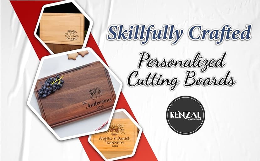 Custom Cutting Board Gift for Christmas, Engraved Wood Charcuterie Board for Housewarming, Anniversary, New Home, Wedding, Engagement, Best Gift Ideas for Couples, Parents, Women, Newlyweds