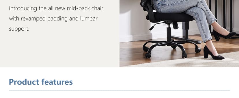 DUMOS Drafting Chair for Standing Desk, Counter Height Adjustable, Flip-up Arms, Ergonomic Mid Back Mesh Rolling Work 360° Swivel Office Computer Chairs with Wheels, for Bedroom Livingroom, Ink