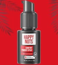 HAPPY NUTS Comfort Cream Deodorant For Men: Anti-Chafing Sweat Defense, Odor Control, Aluminum-Free Mens Deodorant & Travel Essential for Men's Private Parts 3.4 fl oz (Original)