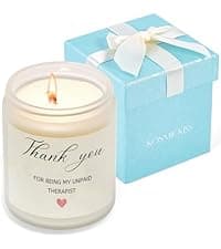 Thank You Gifts for Women, Men, Hostess, Couple, Appreciation Gifts for Teacher Coworker Employee Boss - a Little Candle to Say A Big Thank You, Lavender Scented Candle with Gift Box