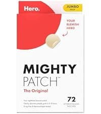 #1 Hydrocolloid Acne Patches, Shrinking Zits & Whiteheads in 1 Use, Spot Treatment, Pimple Stickers for Face Mighty Patch Hero Cosmetics Original Nighttime Acne Pimple Patches, 36 Ct B074PVTPBW