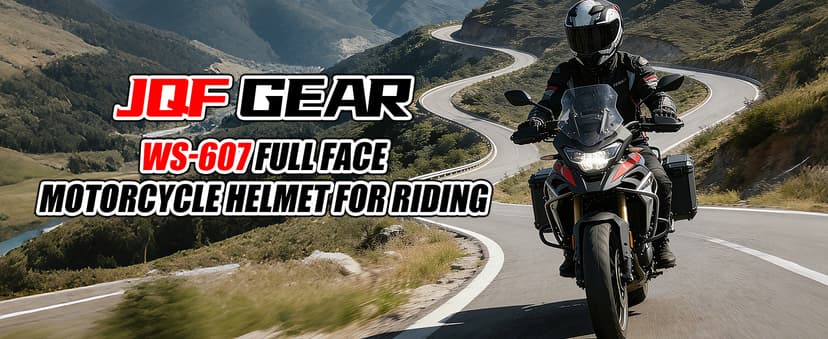 Full Face Motorcycle Helmet WS-607 DOT Approved Motorbike Racing Street Bike Helmets for Adults with Visor